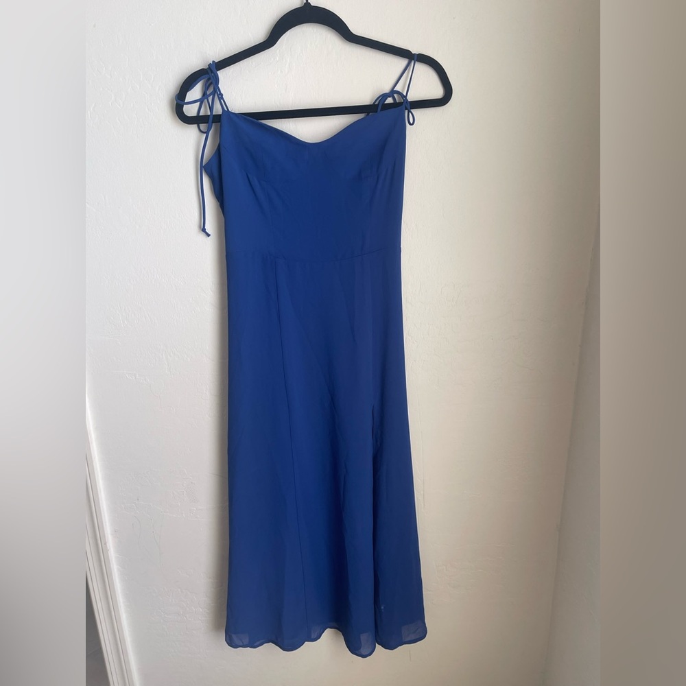 BLOOMINGDALES 
Aqua Strapless Blue Maxi Dress NWT / small 💙💙💙 BLOOMINGDALES!!!!